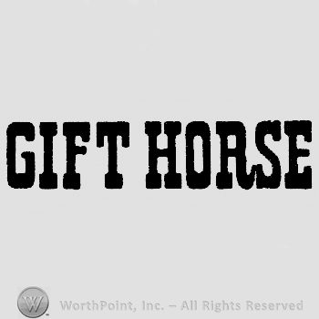 Gift Horse written bold
