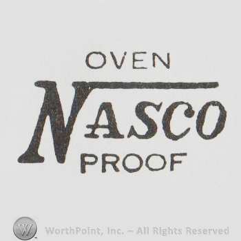 the text OVEN NASCO PROOF in uppercase with the N bigger than the other letters
