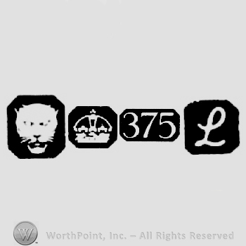 Leopard's Head and Carat Mark Crown +375 and date-letter L