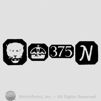 Leopard's Head and Carat Mark Crown +375 and date-letter N