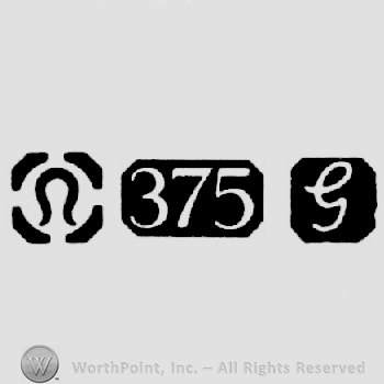 Import Mark and Carat Mark 375 and date-letter G