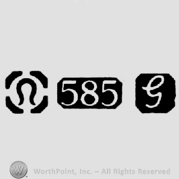 Import Mark and Carat Mark 585 and date-letter G