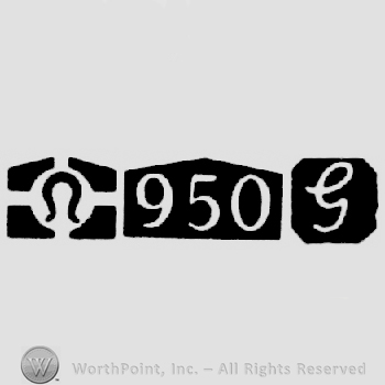 Import Mark and Carat Mark 950 and date-letter G
