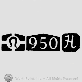 Import Mark and Carat Mark 950 and date-letter H