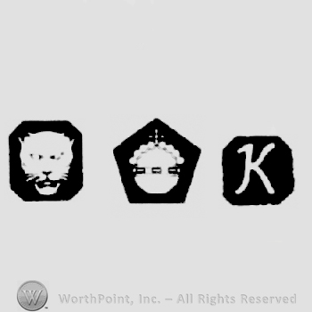 Leopard's Head and Platinum Mark 950 and date-letter K