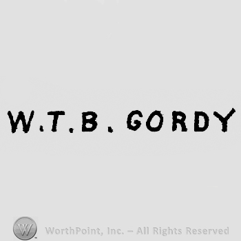 W.T.B. Gordy written
