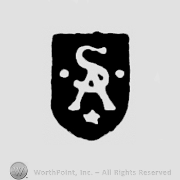 SA in monogram, all in shield shape