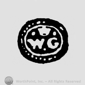 WG, crowned in a dotted circle
