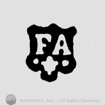 FA, fleur-de-lys below