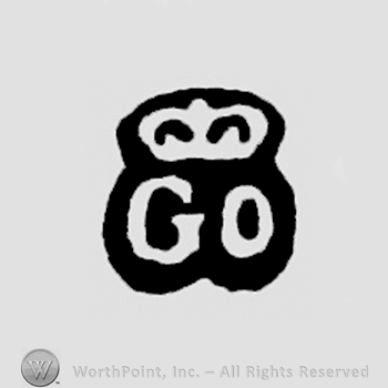 GO, crown above