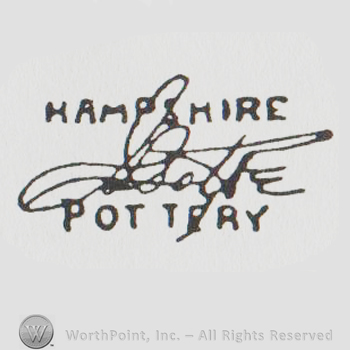 "hampshire pottery" ans also a signature