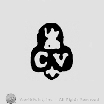 CV, fleur-de-lys below