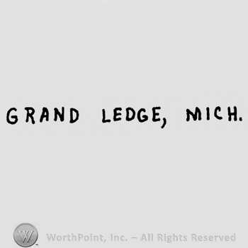 Capital writing Grand Ledge, Mich.