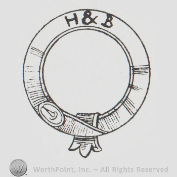 round logo with a belt and the initials H & B