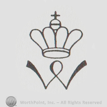 a crown above a W
