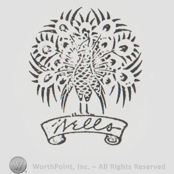 a peacock above a banner