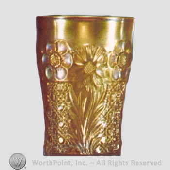 Glass pattern: Cosmos and Cane; Daimond Point and Daisy.