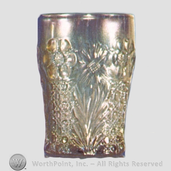 Glass pattern: Cosmos and Cane; Daimond Point and Daisy.