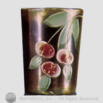 Glass pattern: Enameled Cherries and Blossoms.