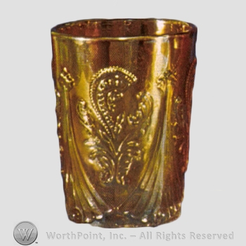 Glass pattern: Feather Scroll.