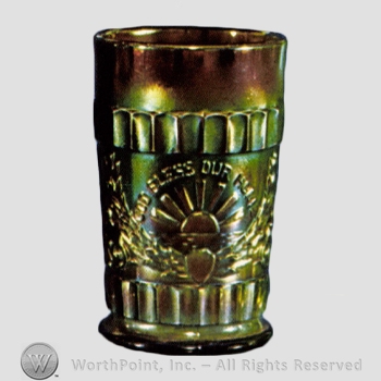 Glass pattern: God and Home; Constitution Tumbler.