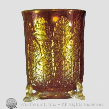Glass pattern: Leaf Tiers; Stippled Leaf.