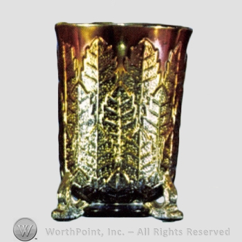 Glass pattern: Leaf Tiers; Stippled Leaf.