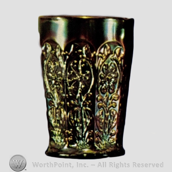 Glass pattern: Milady, Paneled Bachelor Buttons.