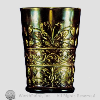 Glass pattern: Strawberry Scroll; Strawberry and Scroll Band.