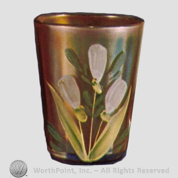 Glass pattern: Enameled Crocus, Variant; Enameled Freesia.