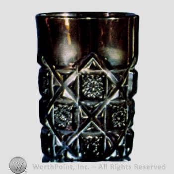 Glass pattern: Checkerboard; Barred Hob Star.