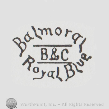 logo with "balmoral royal blue B & C"