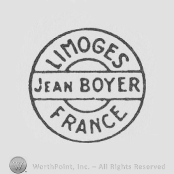 round logo with "limoges france jean boyer"