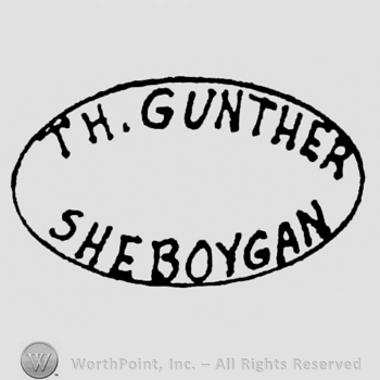 Written inside an oval, on top Th. Gunther, on the bottom Sheboygan