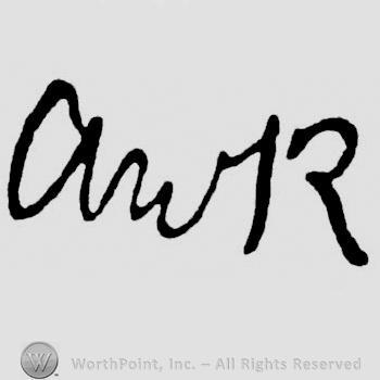 Handwritten initials of Alexander W. Robertson