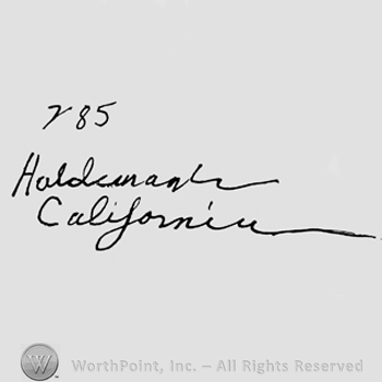 Handwritten Haldeman California, 785 above