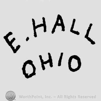 Curved writings on 2 lines: E. Hall, Ohio