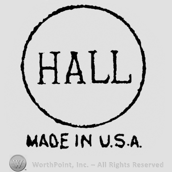 Hall written in a circle, capital letters, Made in USA is written under