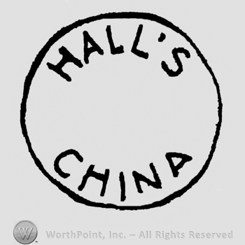 Written inside a circle: Hall's, curved line, on top, China on the bottom, 2123 written under