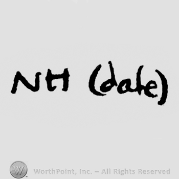 Capital initials NH (date)