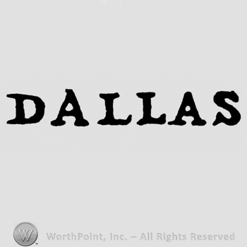 Dallas written in capital letters.