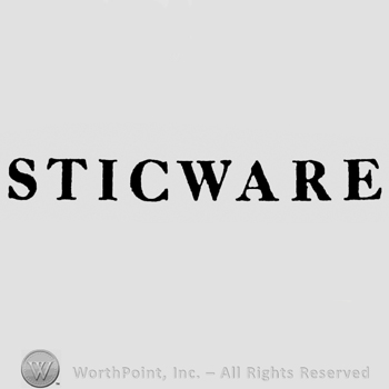 Stickware, capital written