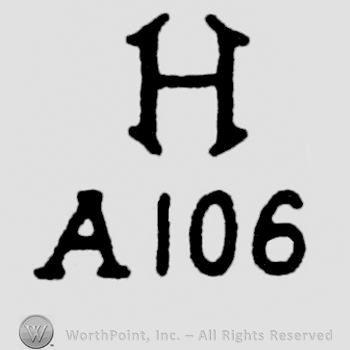 Capital H above A 106 under