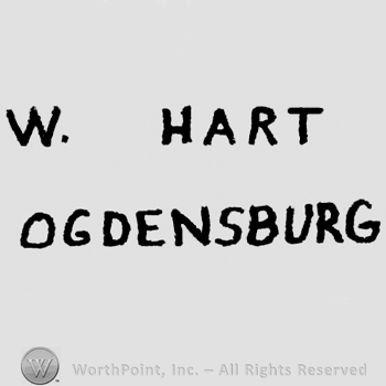 W. Hart writte above, Ogdensburgh written under