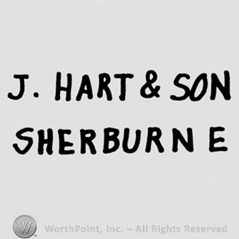 J. Hart & Son written on top, Sherburne written under