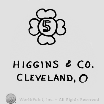 Higgins & Co written under a flower with number 5 in the middle, Cleveland, O written on the bottom