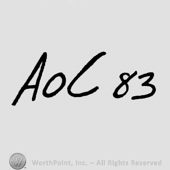 AOC 83, handwritten