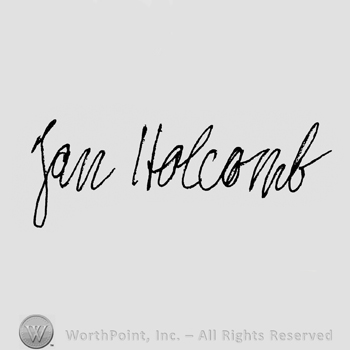 Handwritten Jan Holcomb