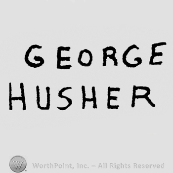 Geroge written above, Husher written under