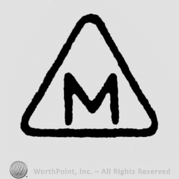 Letter M inside a triangle